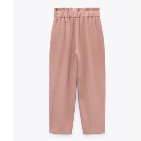 NWOT ZARA HIGH WAIST TROUSERS CULOTTES WITH BELT - Picture 6 of 16